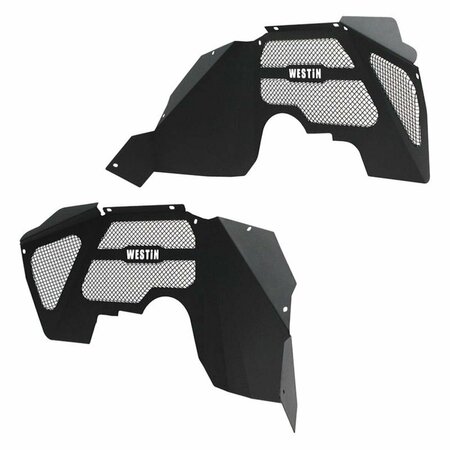 LASTPLAY Front Inner Fenders for 2007-C Wrangler, Textured Black LA2470940